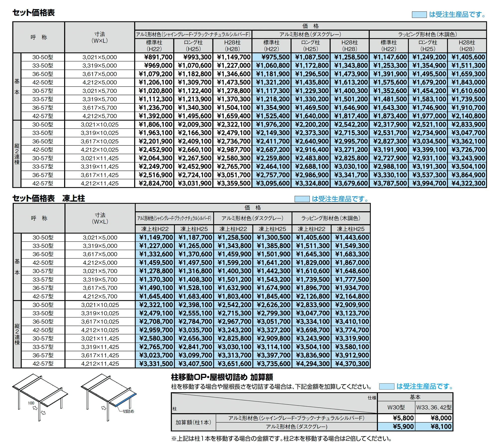 カーポートSC 1500 1台用_価格_2