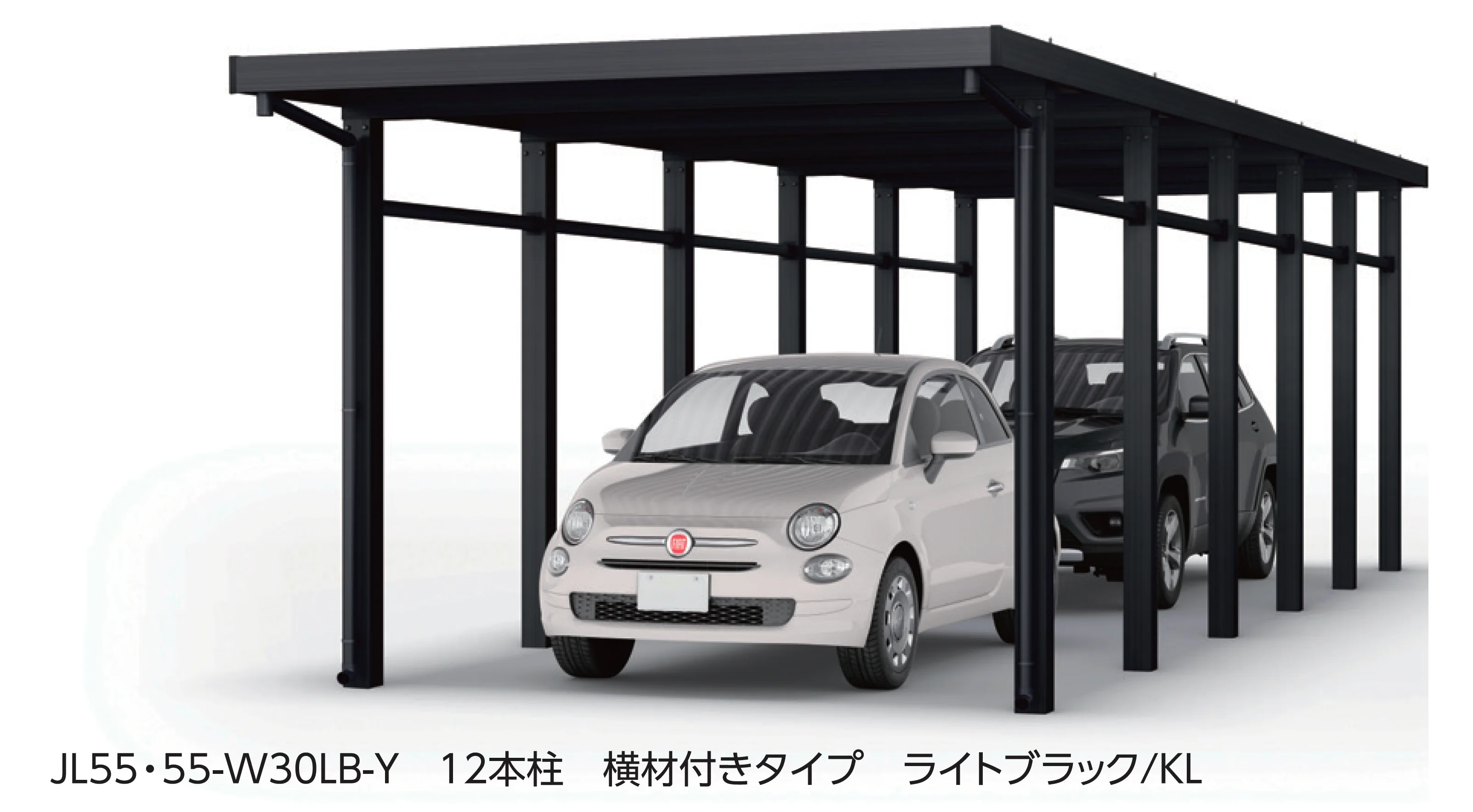 大仙の「SSポートGⅢ 積雪150cm Aタイプ・Bタイプたて(2)連棟セット/2台用」のサブ画像1