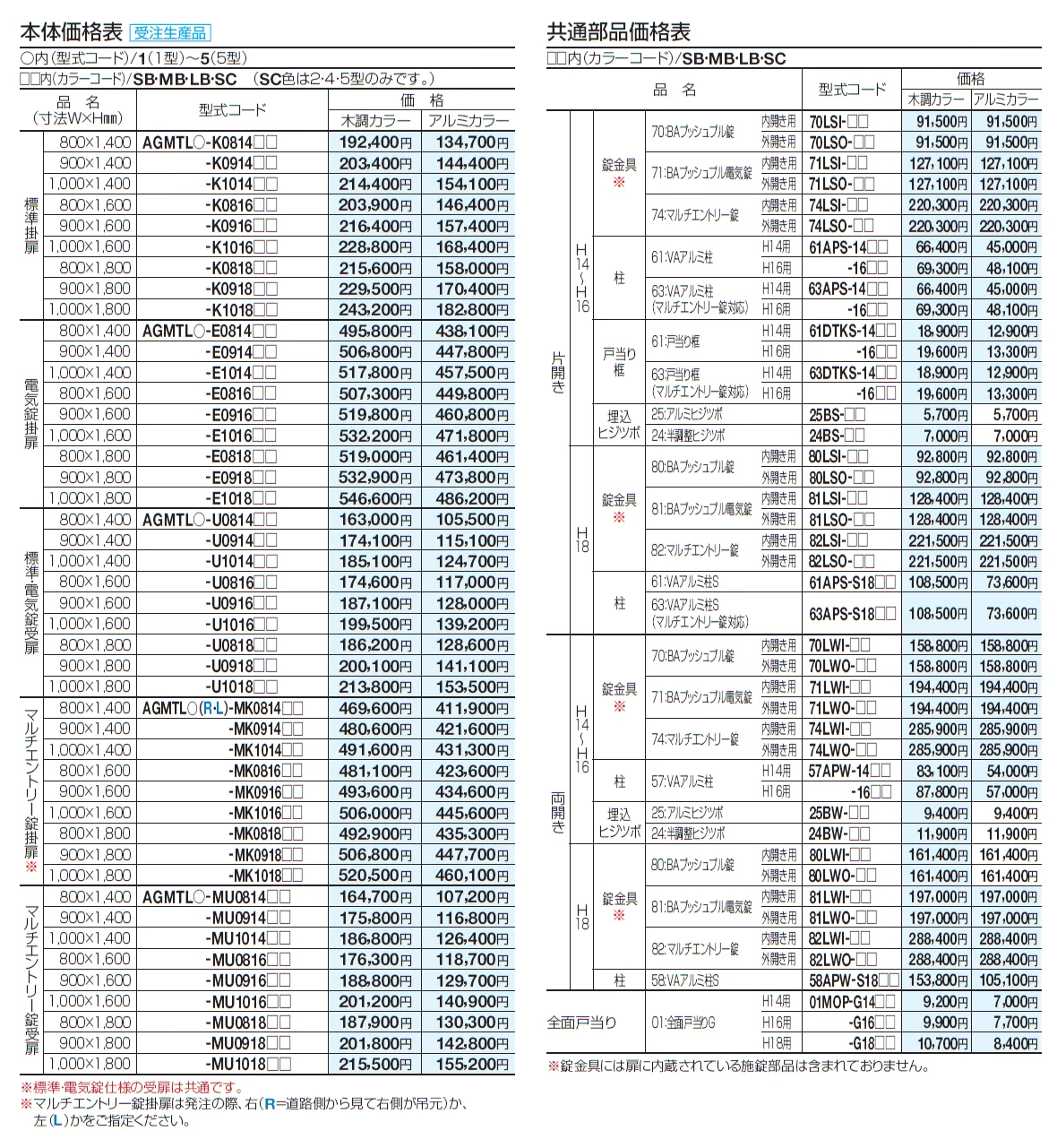 アレグリア門扉 TL5型【2024年版】_価格_2