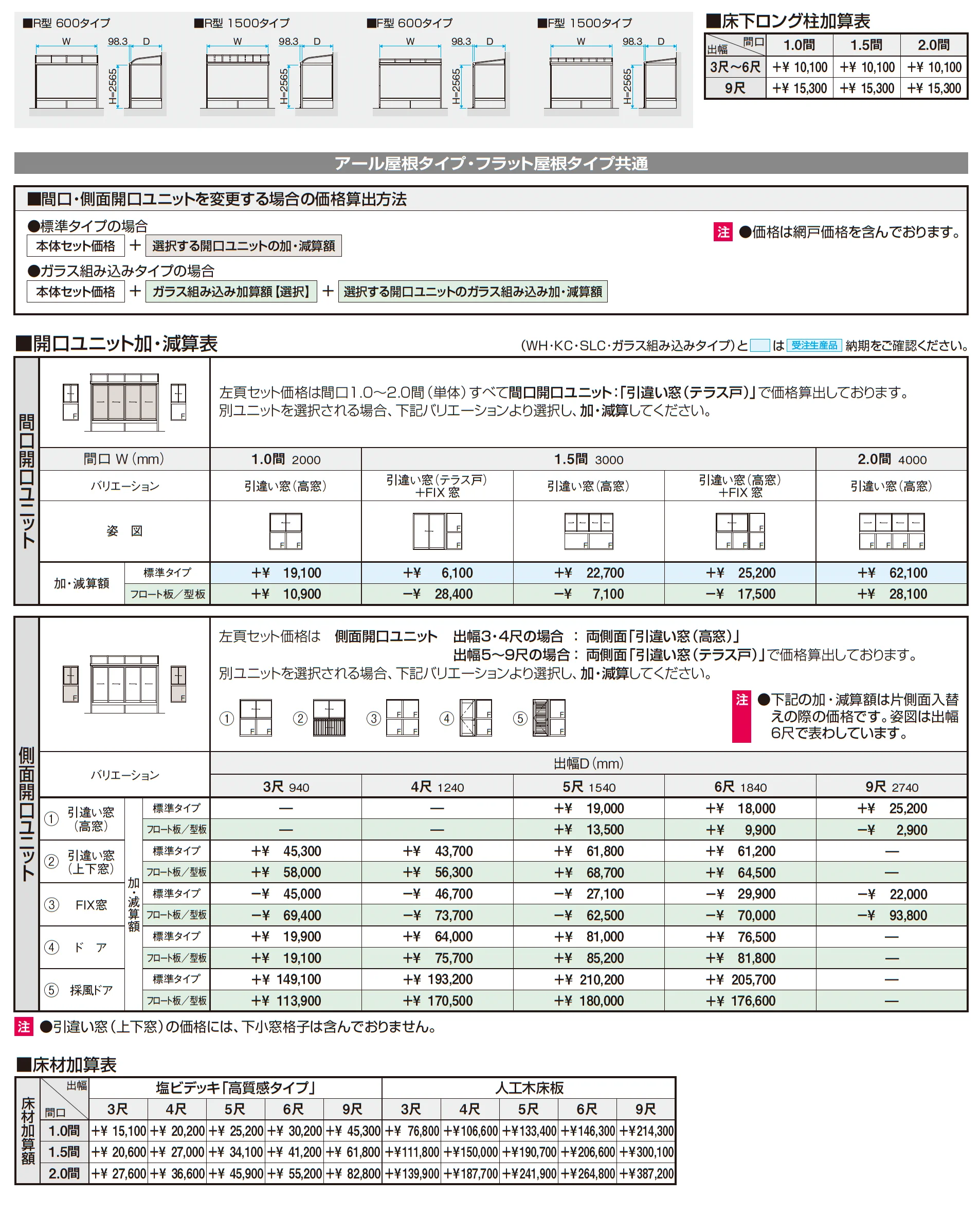 晴れもようwith(床仕様/ランマなし H20サイズ メーターモジュール)_価格_2