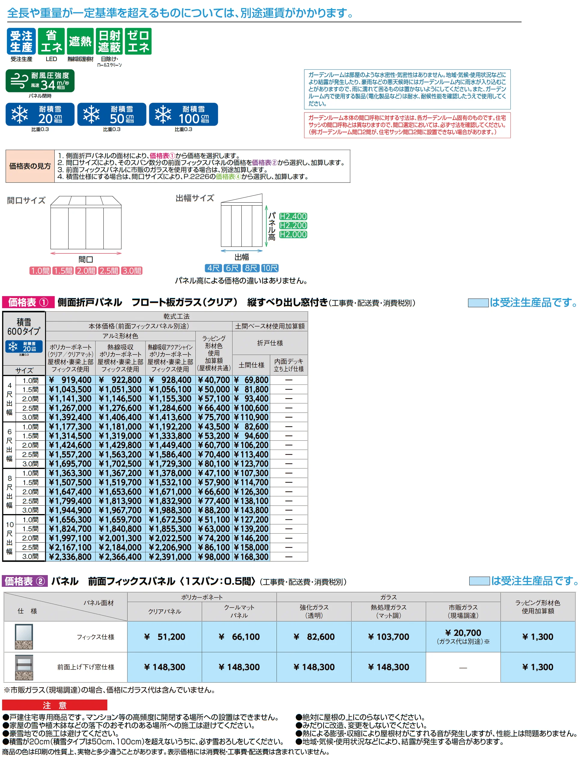 ココマ ガーデンルームL字腰壁タイプ(乾式工法)_価格_1