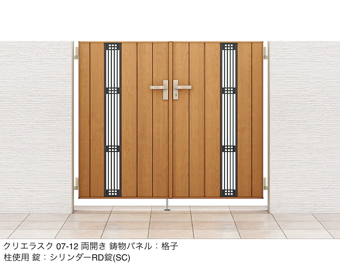 LIXILの「開き門扉AA TS2型(木調)」のサブ画像4