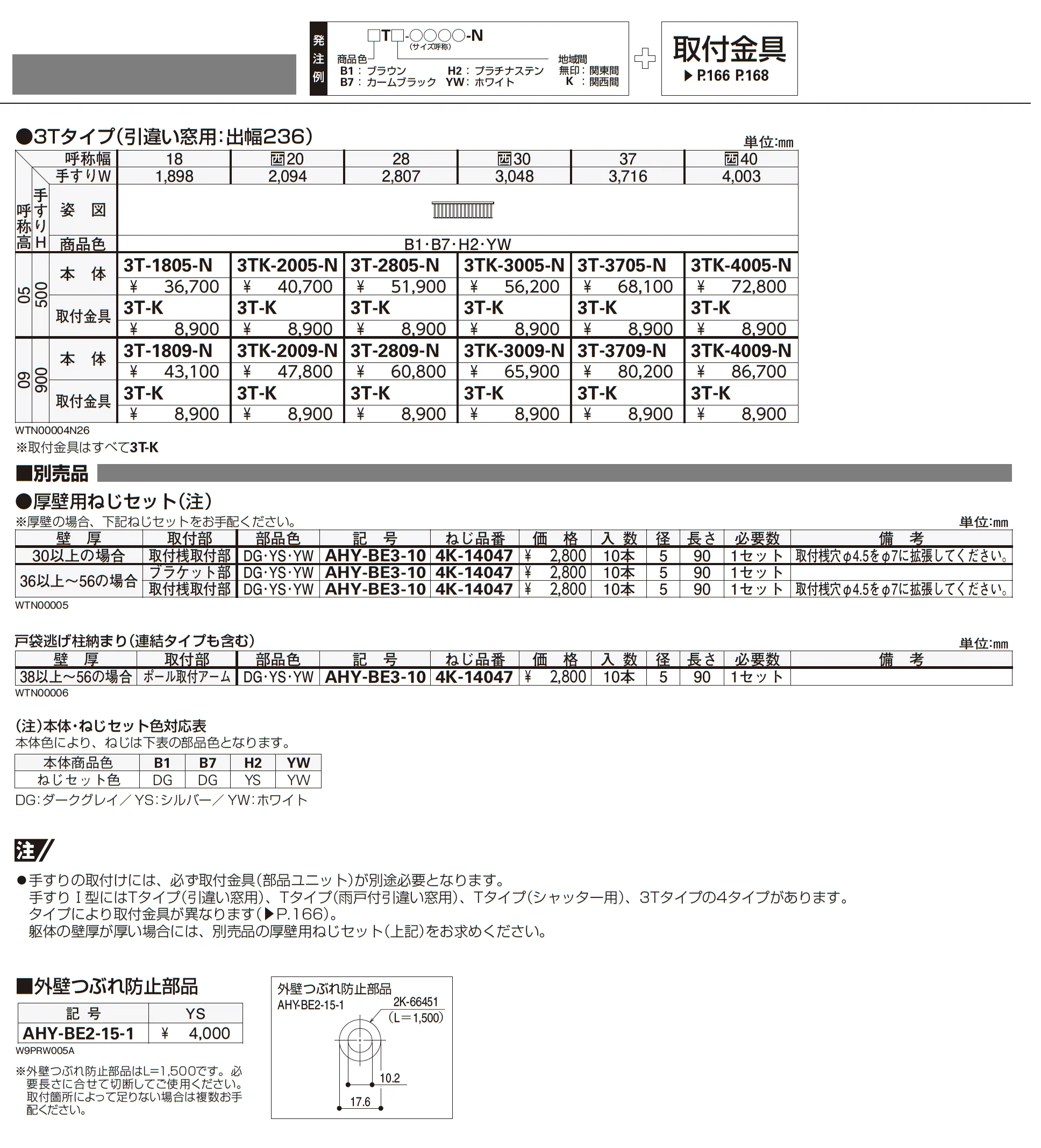 手すり Ⅰ型_価格_2