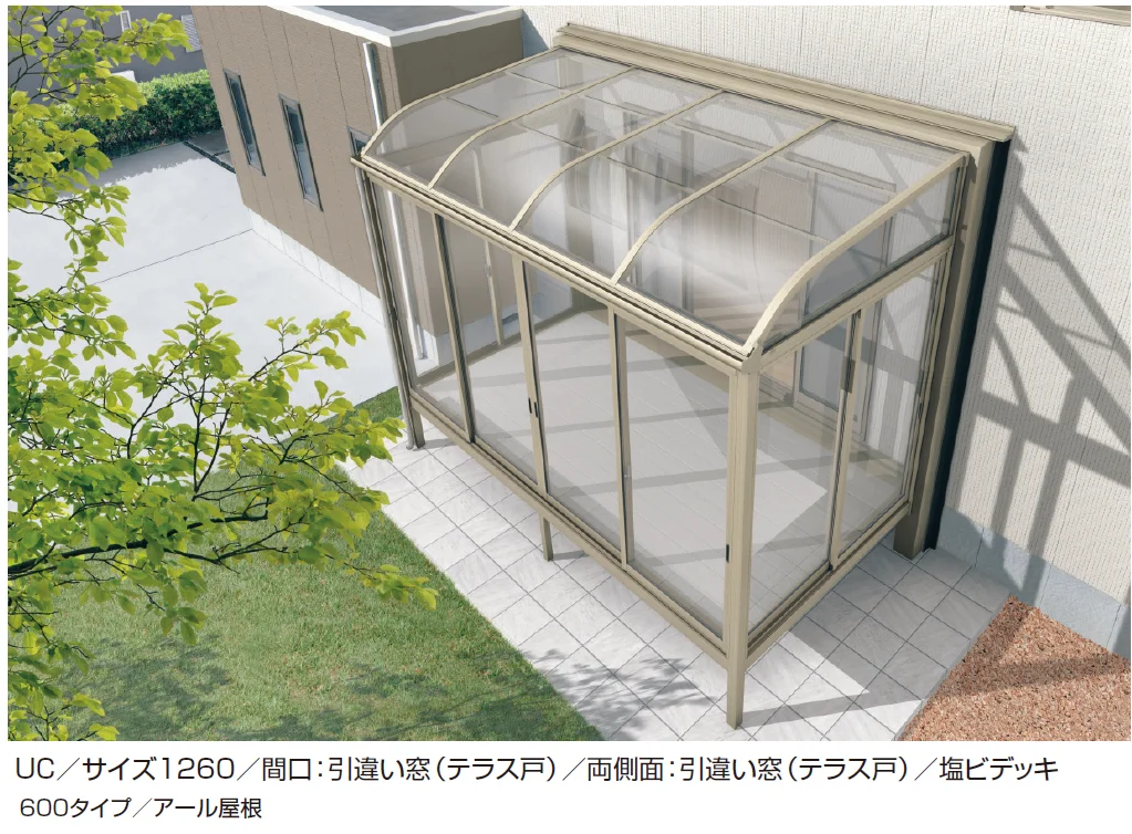 三協アルミの「晴れもようwith 独立フレーム(床仕様 ランマなし)【2025年版】」