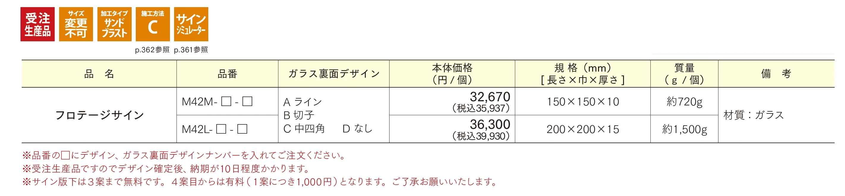 フロテージサイン_価格_1