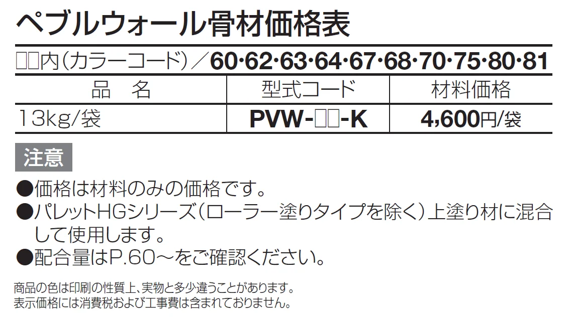 (パレットHG専用)ペブルウォール骨材【2024年版】_価格_1