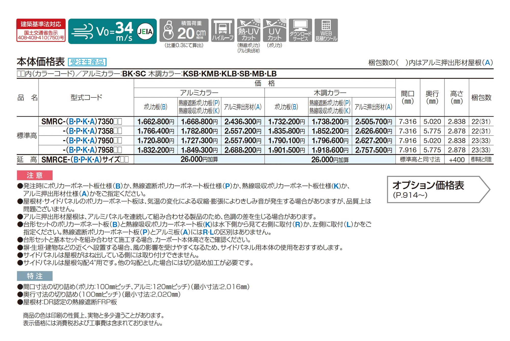 スマートポートR ワイドタイプ はね出し_価格_1