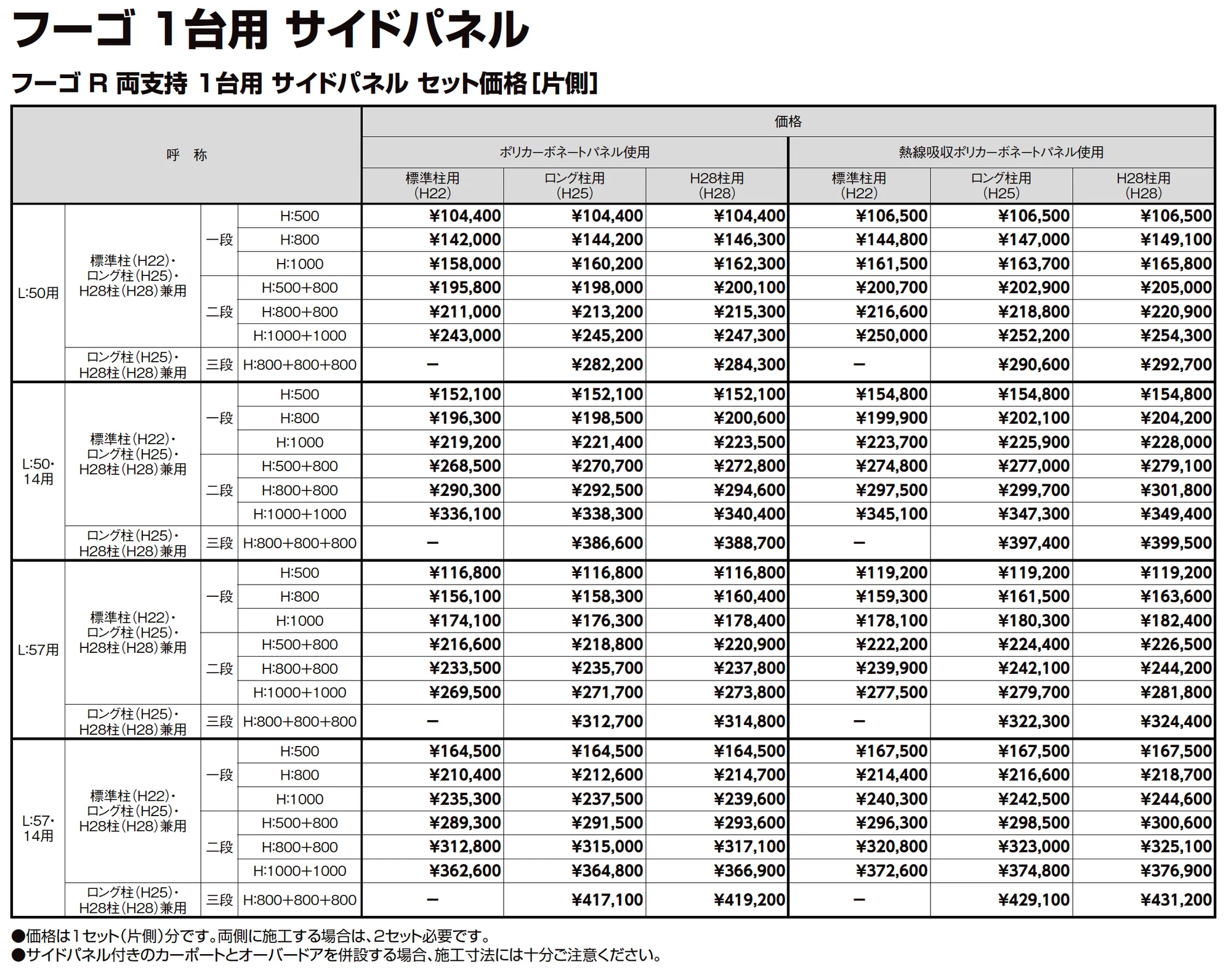 フーゴR 両支持 1台用_価格_3