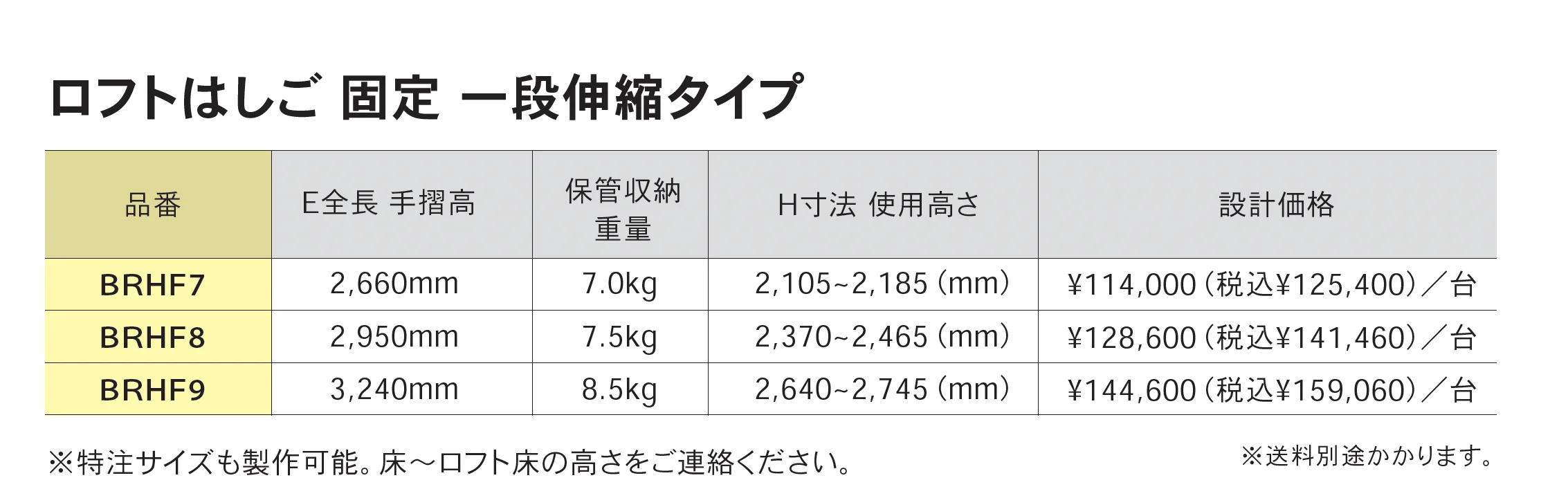 ロフトはしご 固定/一段伸縮タイプ_価格_1