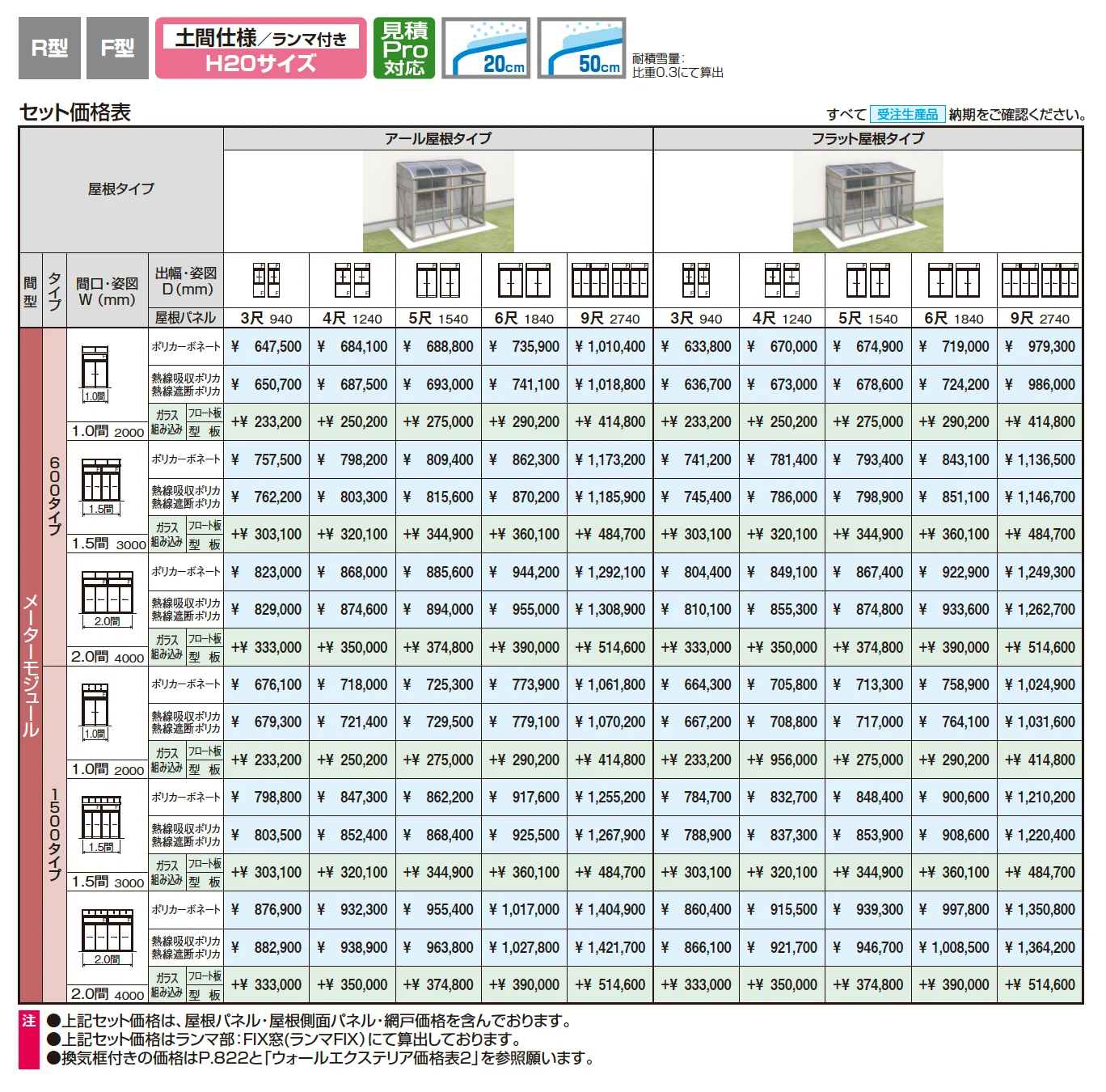 晴れもようwith(土間仕様/ランマ付き H20サイズ メーターモジュール)_価格_1