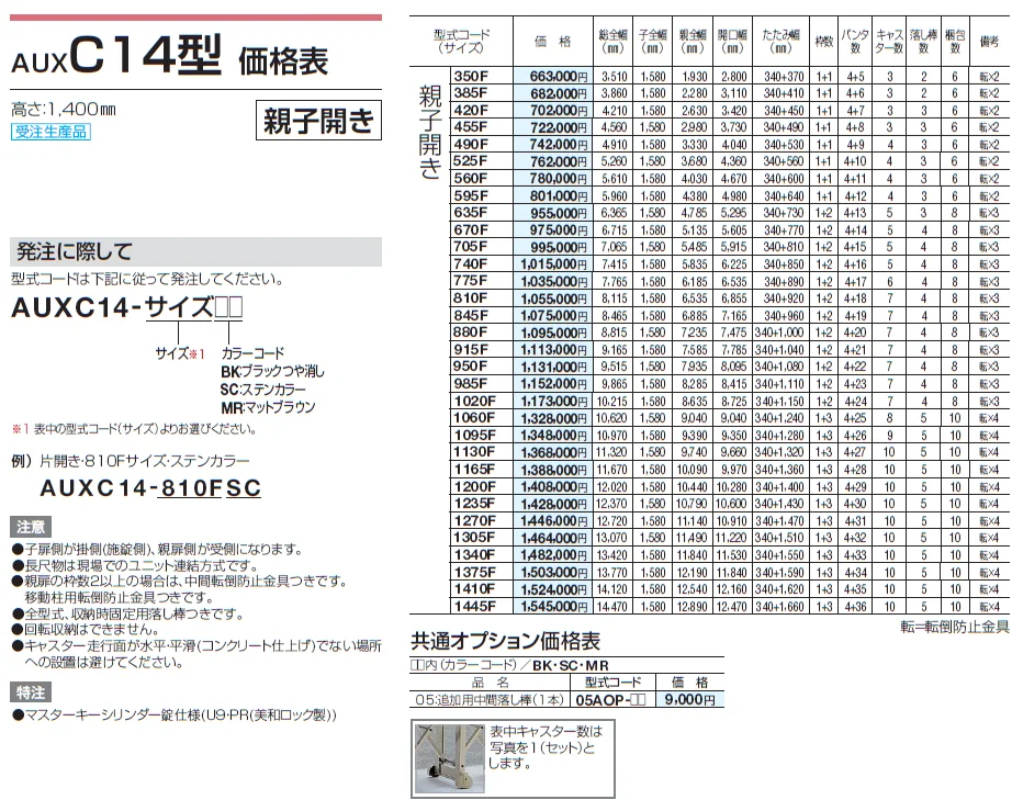 AUXC 12型/14型/16型【2024年版】_価格_4