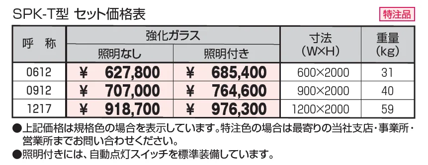 アルミ掲示板 横開きタイプ SPK-T型_価格_1