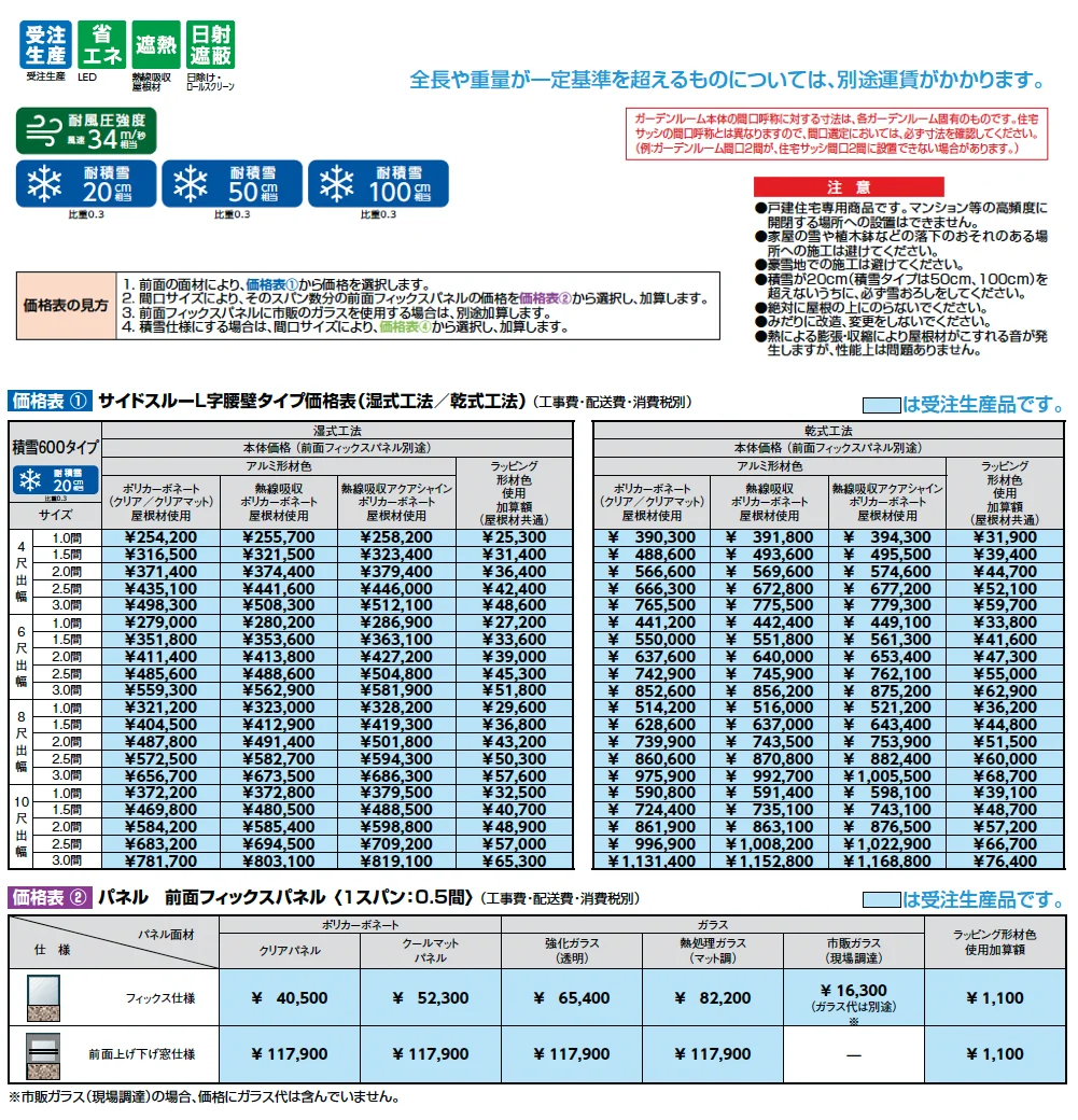 ココマ サイドスルーL字腰壁タイプ(湿式工法)【2025年版】_価格_1