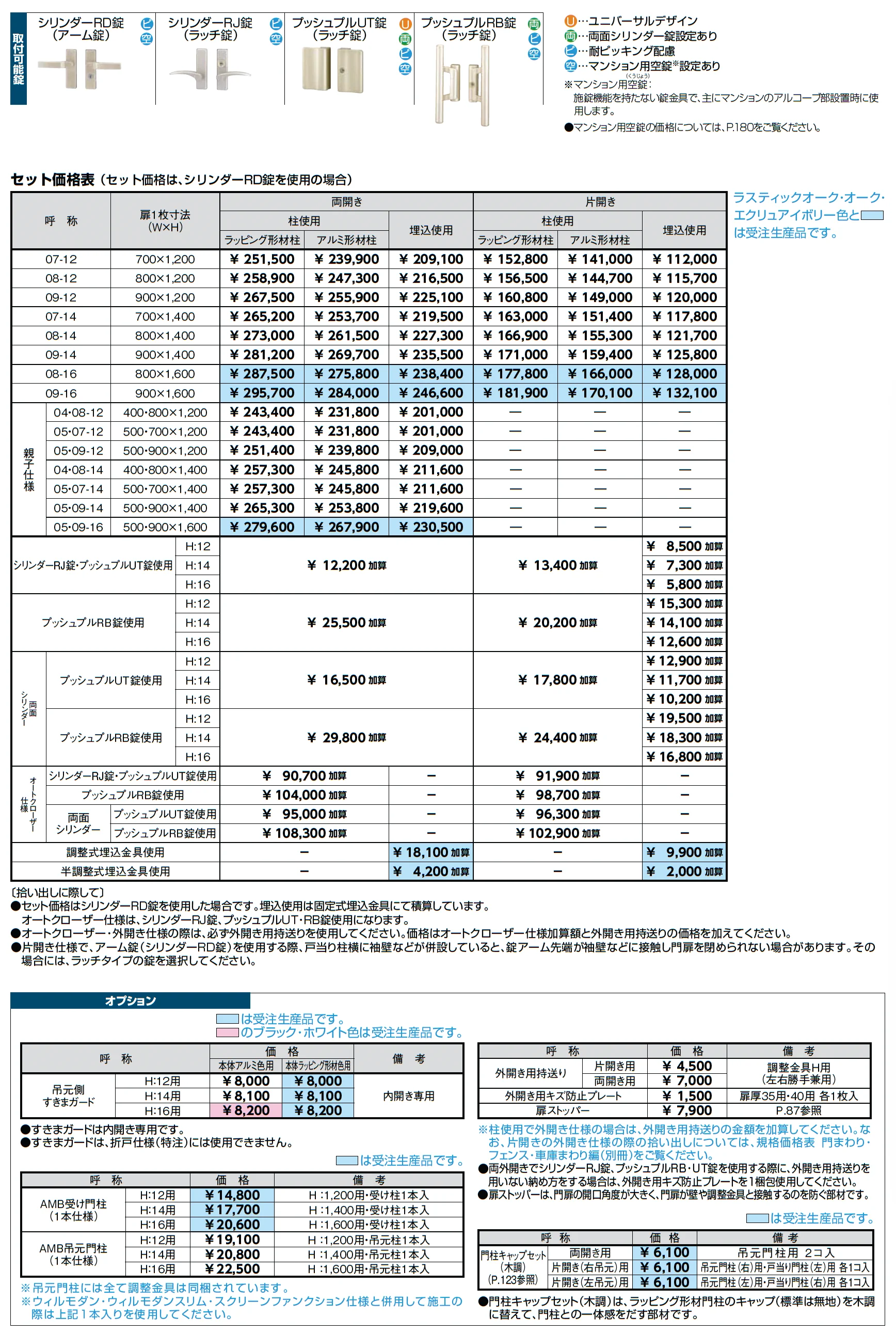開き門扉AA TS1型(木調)【2025年版】_価格_2