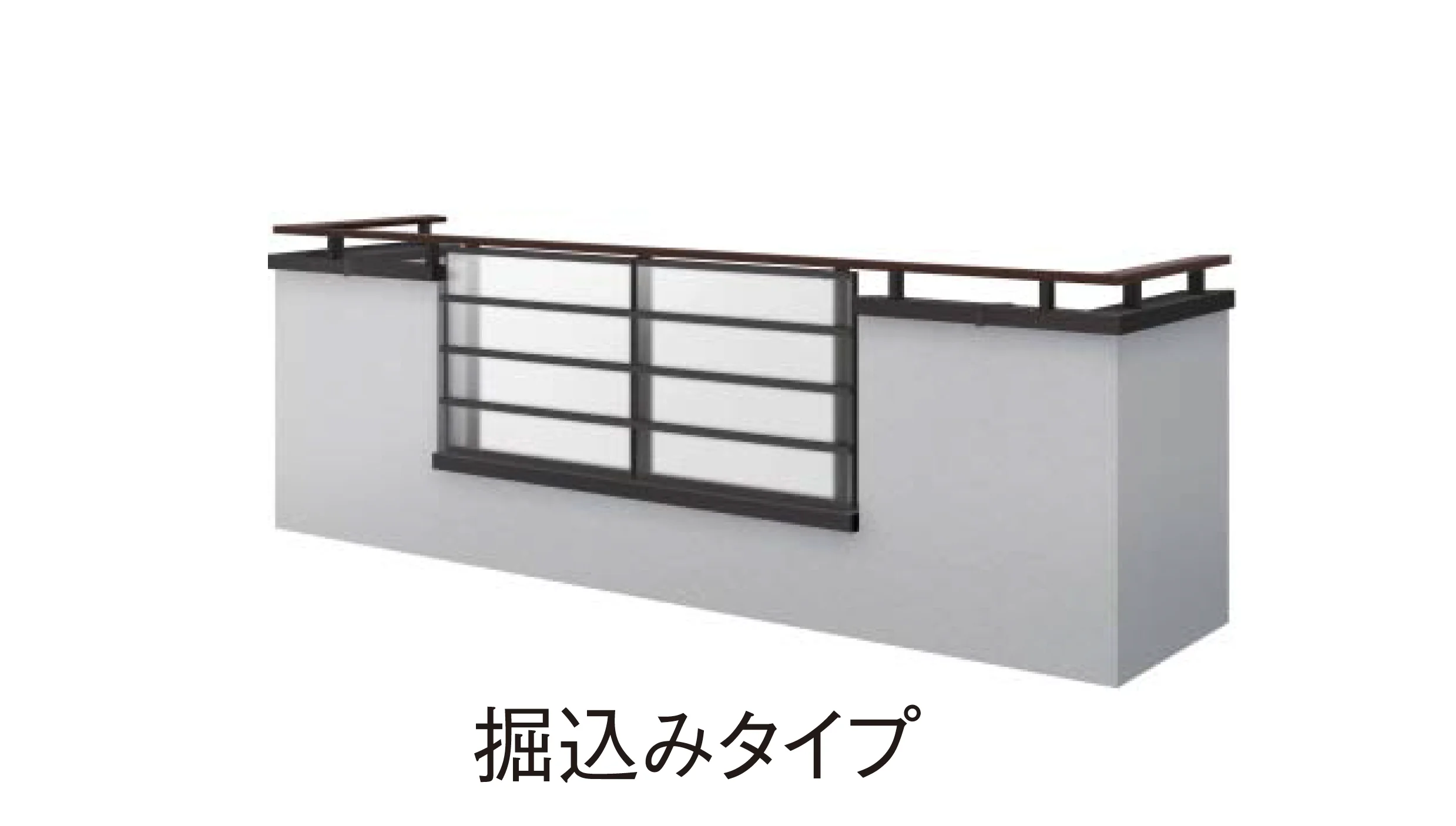 YKK APの「エルビュート ハンドレール 格子付き四辺支持」のサブ画像5