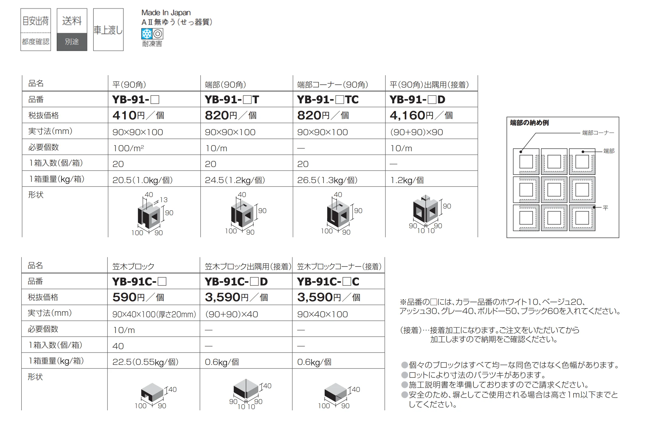 有孔ブロック_価格_1
