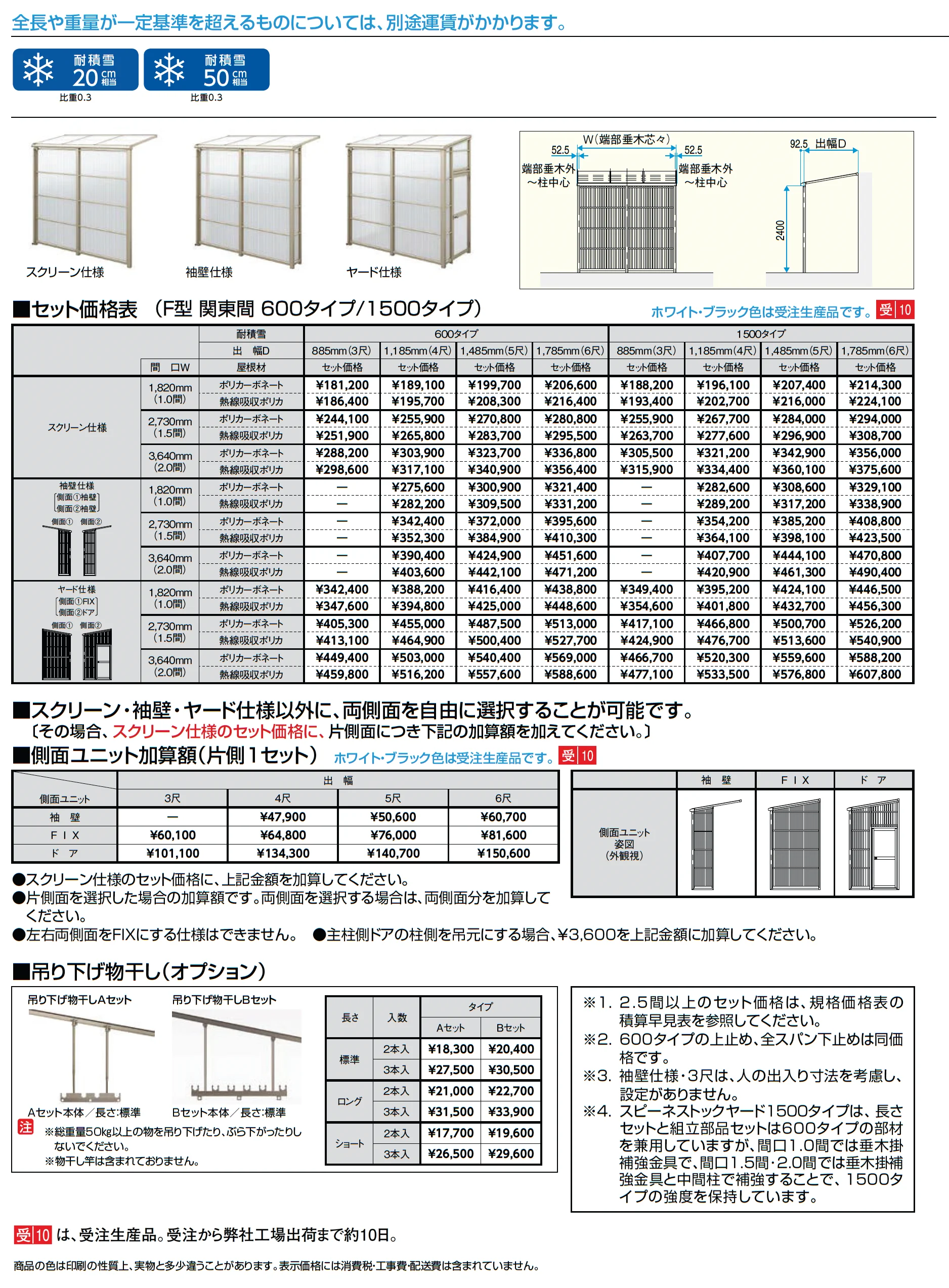 スピーネストックヤード 波板タイプ F型 関東間_価格_1