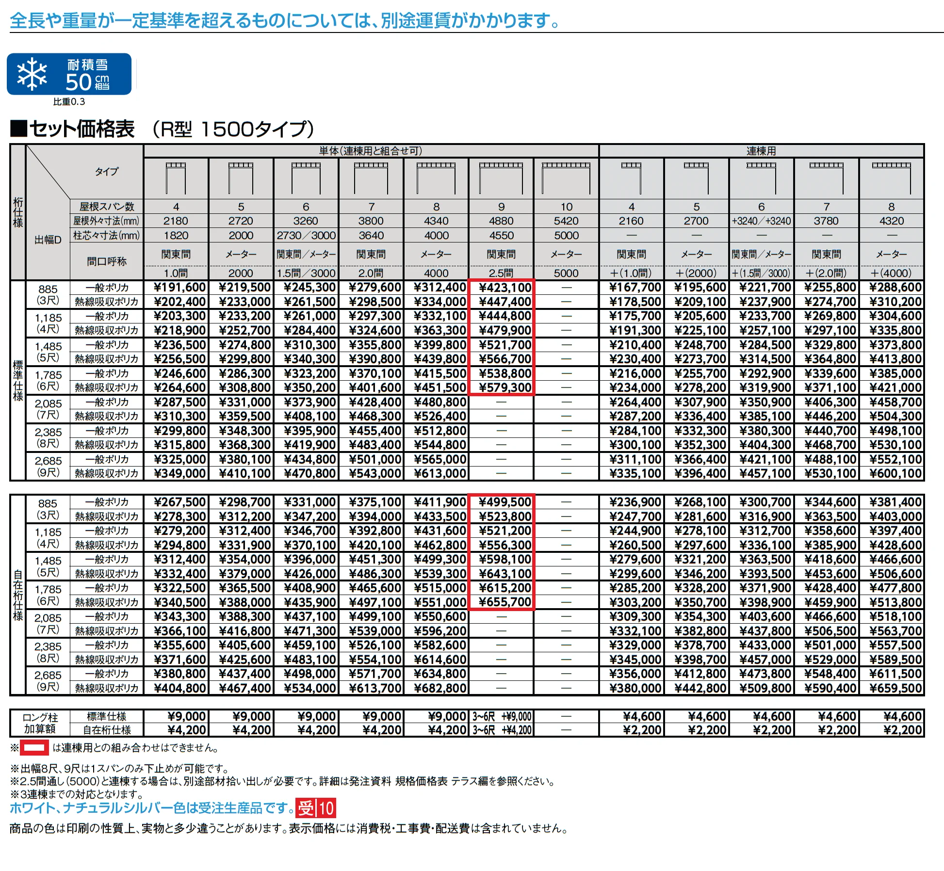 テラスVS R型 テラスタイプ_価格_2