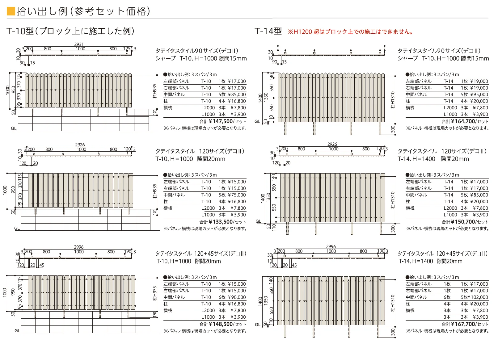 タテイタスタイル 120サイズ （隙間20mm）（板デコⅡ仕様）【2024年版】_価格_1