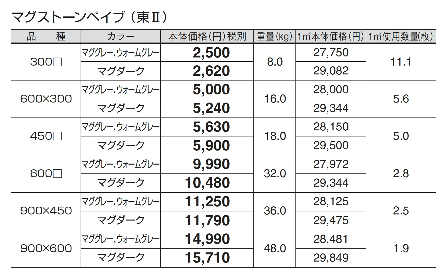 マグストーンペイブ_価格_2