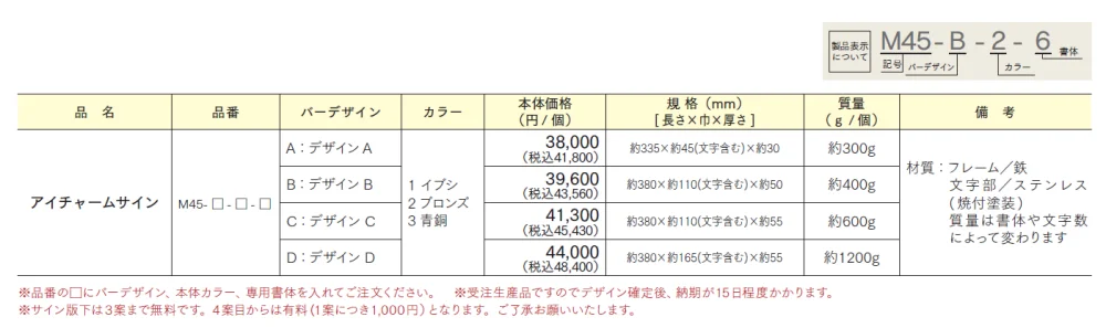 アイチャームサイン【2024年版】_価格_1