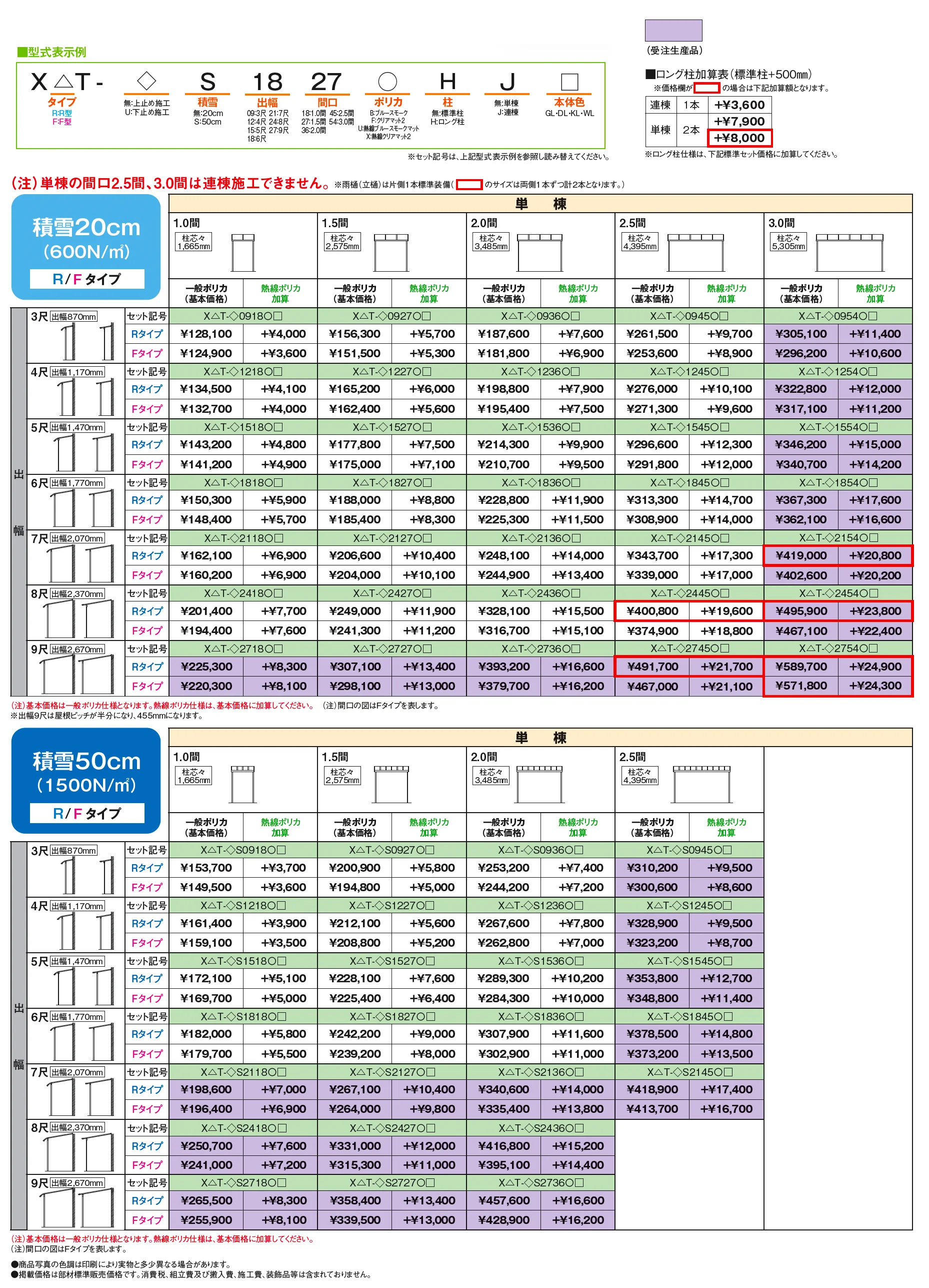 ソレイドテラス 移動桁仕様_価格_1