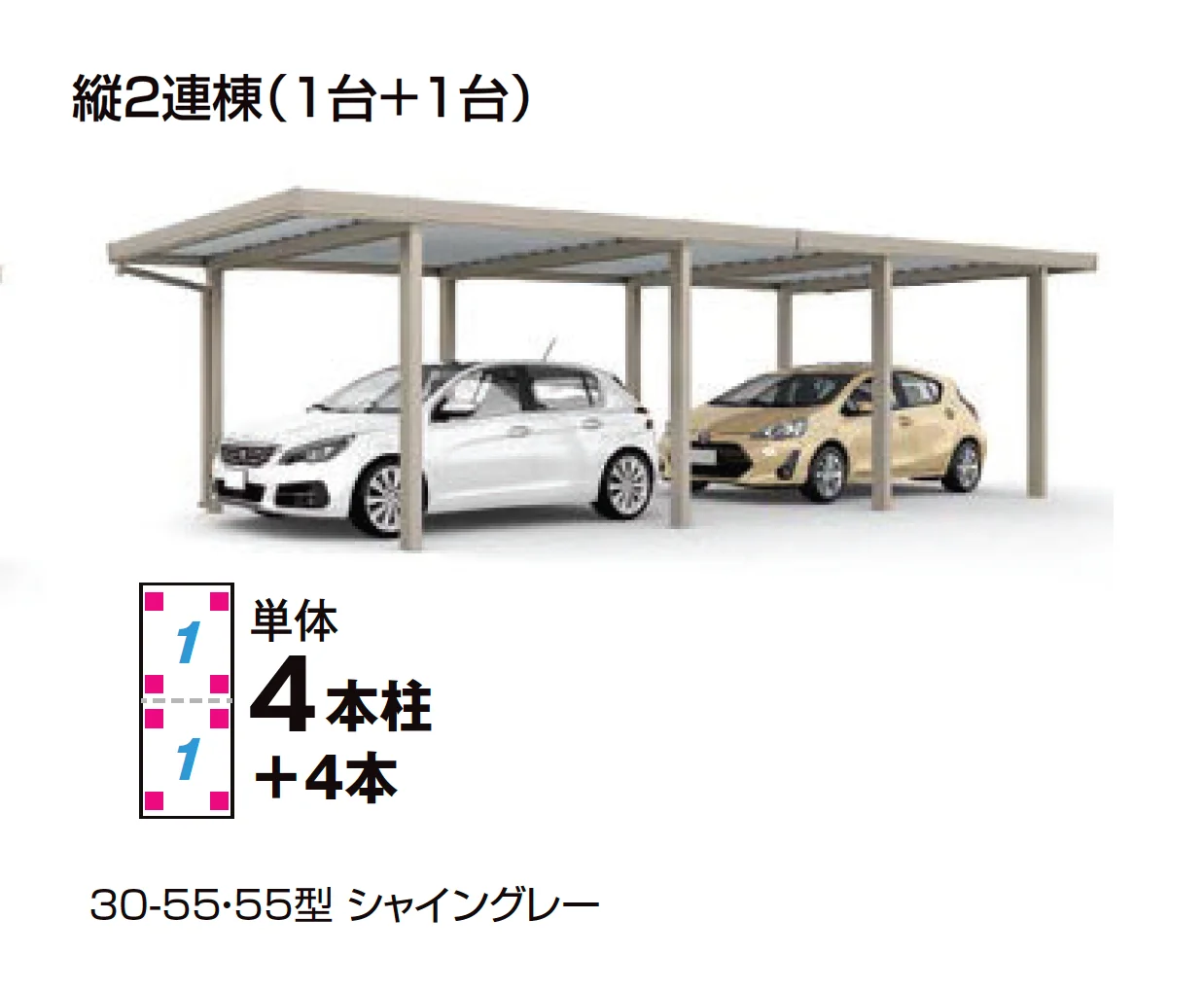 LIXILの「カーポートSW 1500タイプ 2台用【2025年版】」のサブ画像7