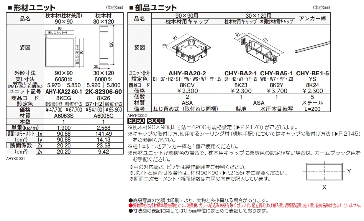 カスタマイズパーツ 枕木材〔アルミ形材タイプ〕【2024年版】_価格_1