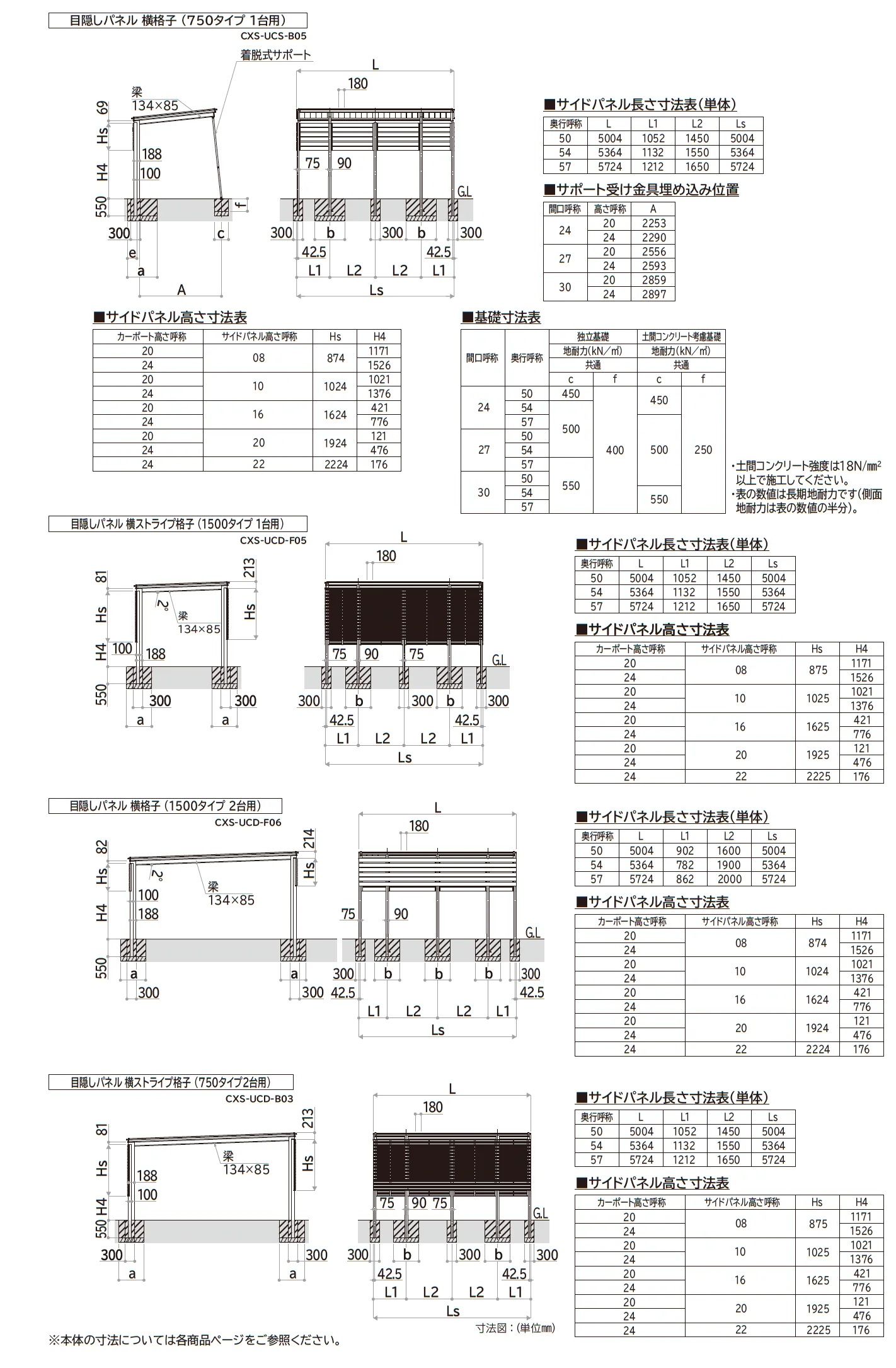 ルシアス カーポート 1500タイプ 2台用 (単体/奥行連結)【2025年版】【廃番】_価格_3