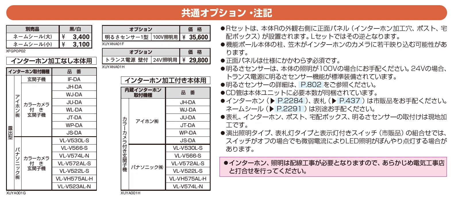 ルシアス ウォール PH01型【2025年版】【廃番】_価格_2