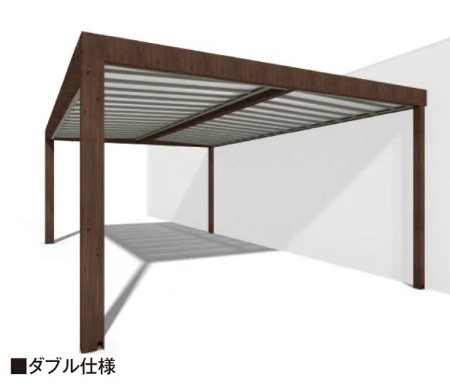 タカショーの「ホームヤードルーフ®︎システム ホームヤードルーフⅡ 壁付仕様【2025年版】」のサブ画像2