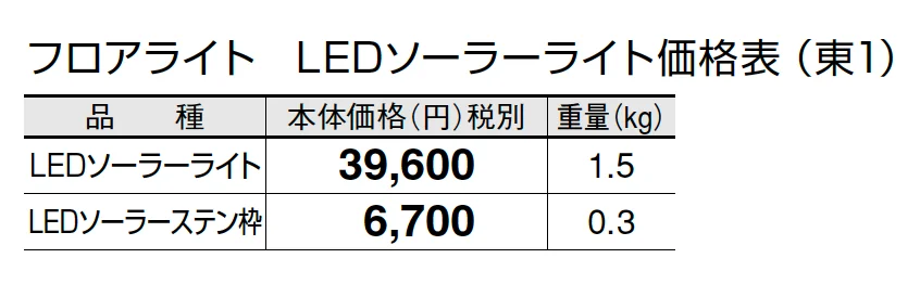 ソーラーシリーズ【2024年版】_価格_2