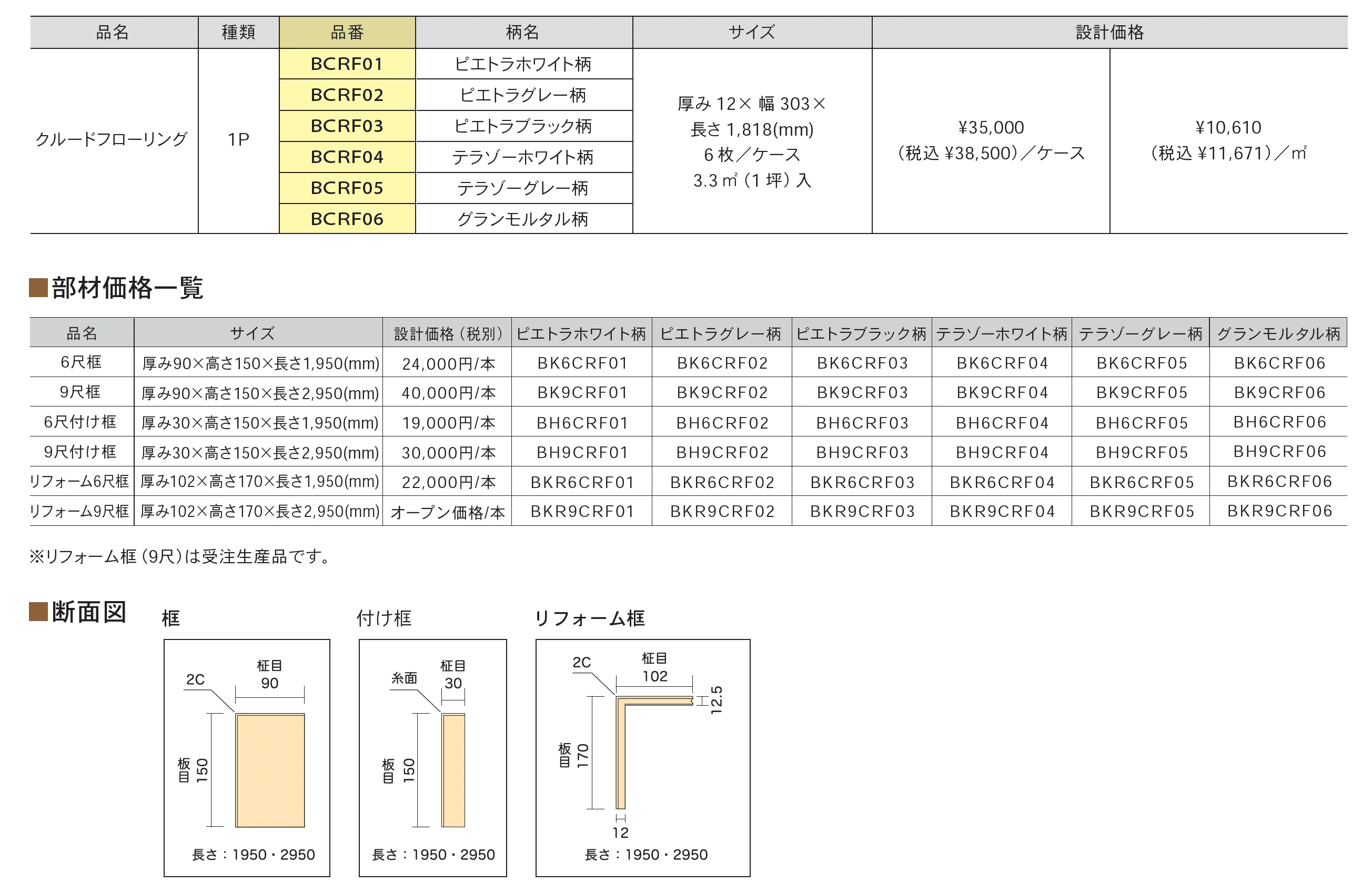 Bulls クルードフローリング_価格_1