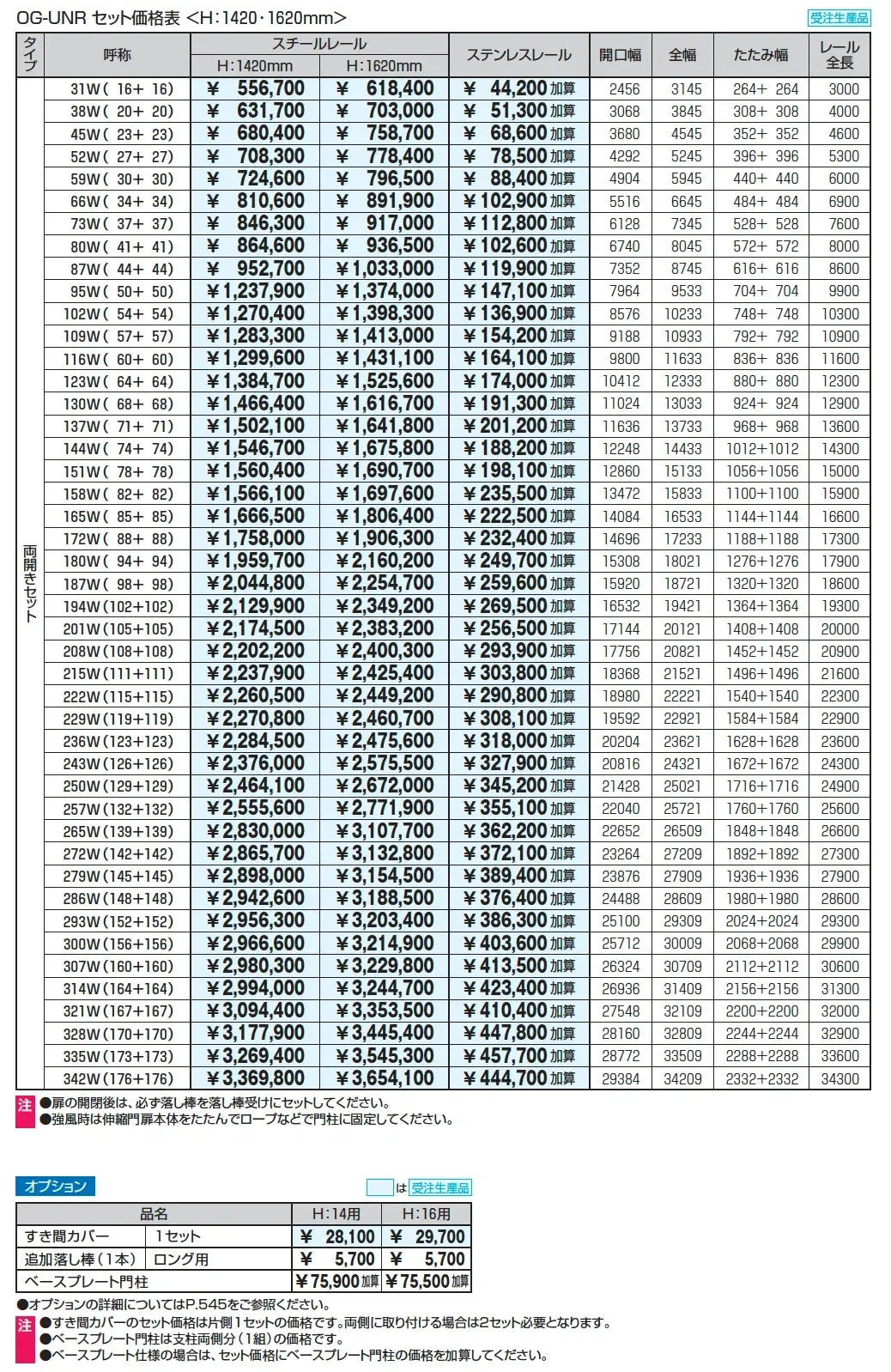 アルテンダUN型 レールタイプ【2025年版】_価格_3