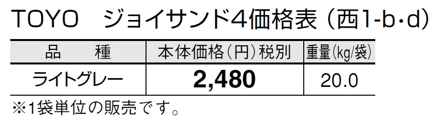TOYO ジョイサンド4【2024年版】_価格_4