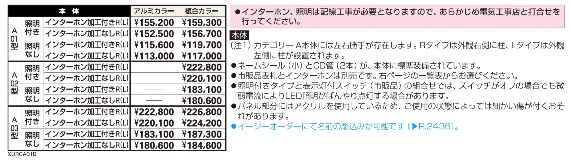 （カテゴリーA） ルシアス サインポール A02型【2023年版】_価格_1
