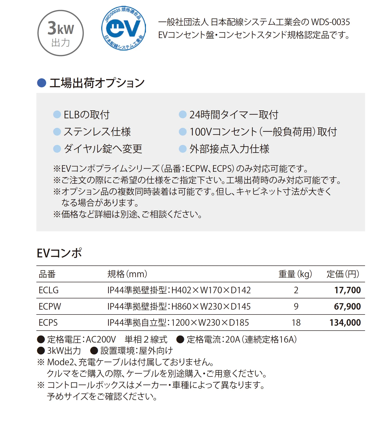 EV コンポ EV Compo_価格_1