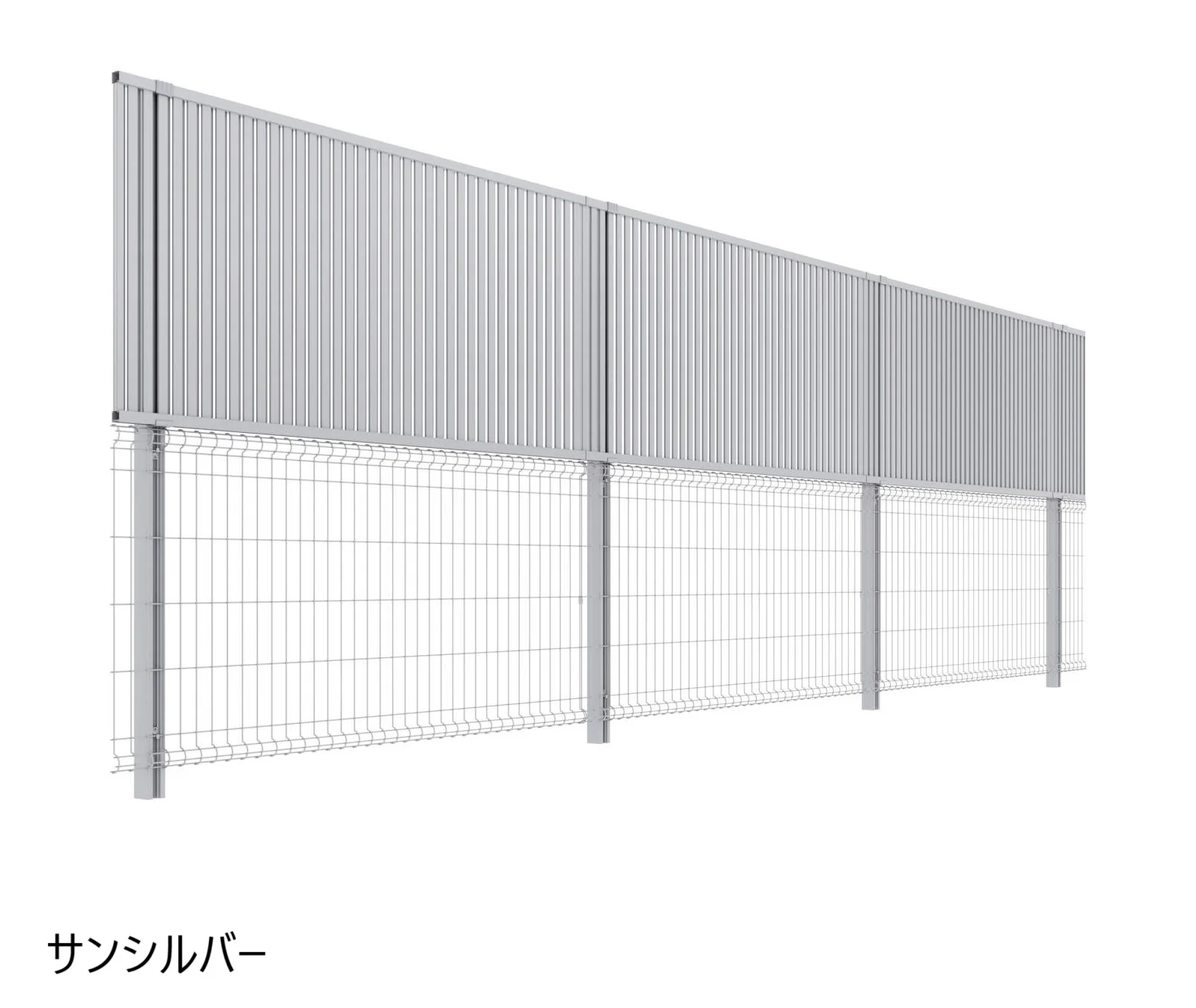 三協アルミの「ユメッシュプラス 上目隠しタイプ2型 たて目隠しルーバー フリー支柱タイプ」のサブ画像2
