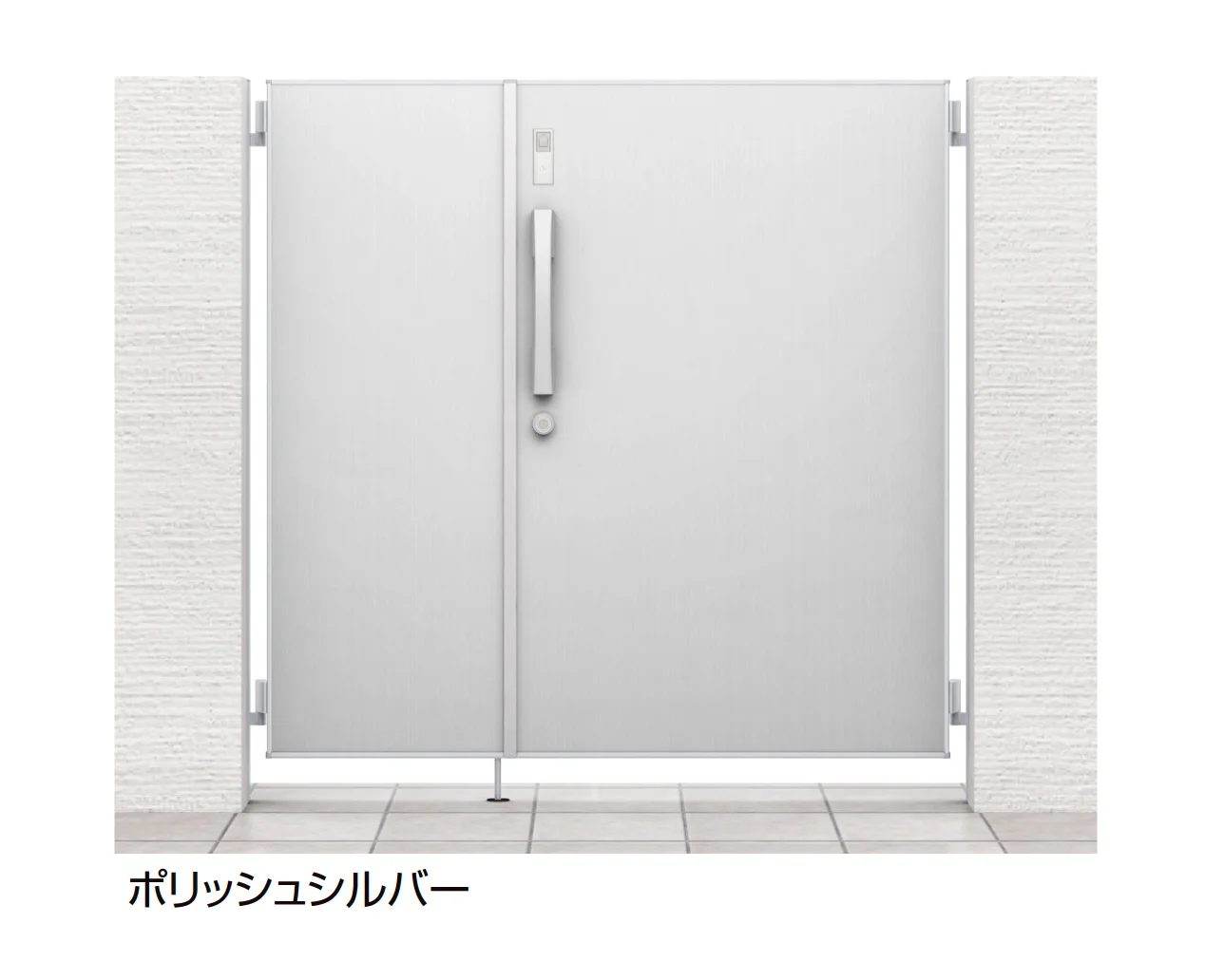 LIXILの「開き門扉AA スマートロックシステム FamiLock FM1型(木調)【2025年版】」
