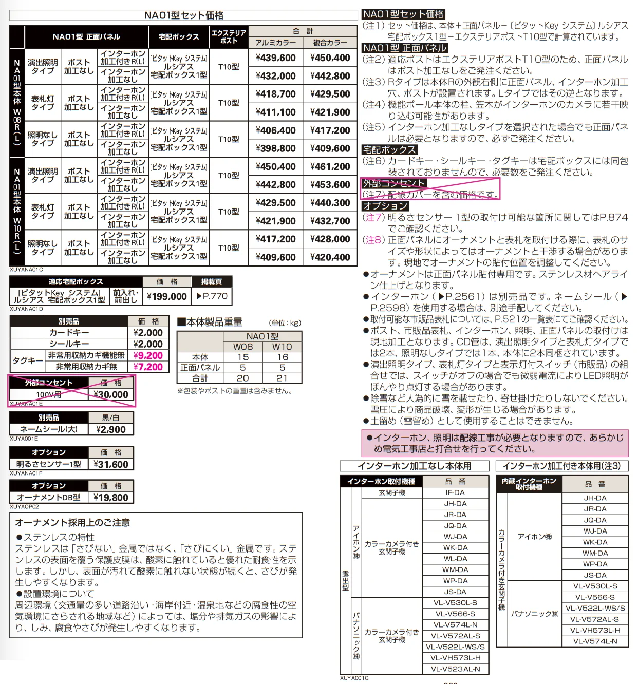 ルシアス ウォールNA01型 【2022年版】_価格_1