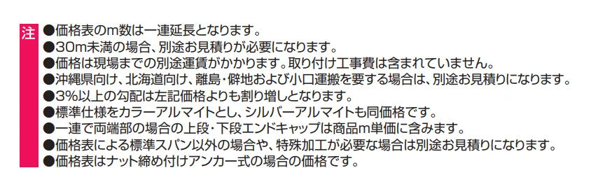 キャプロア(caproa) 標準タイプ(新設用) 高欄兼用車両用防護柵 A種（C110） 【2022年版】_価格_3