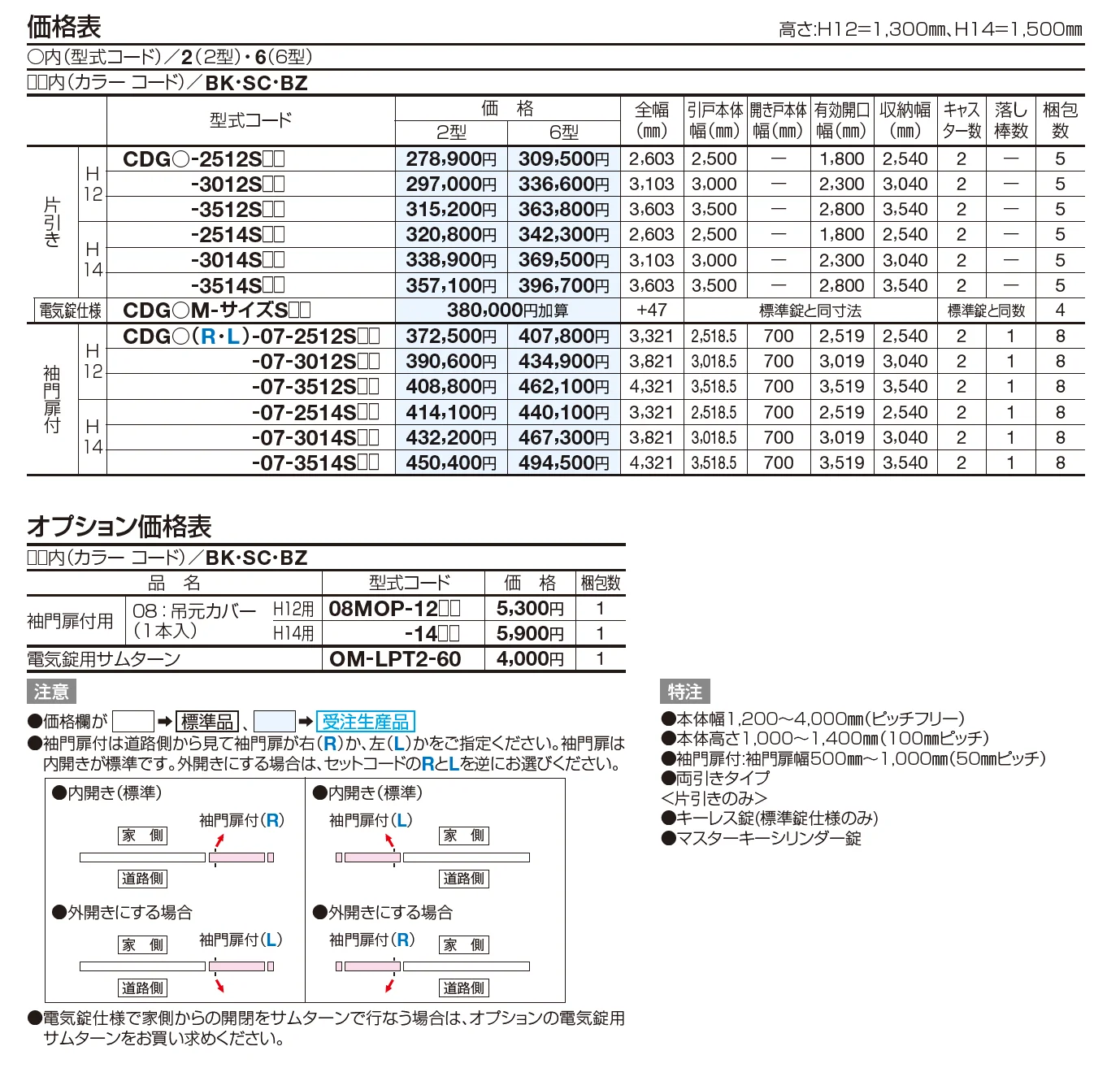 クレディキャスター引戸2型【2023年版】_価格_1