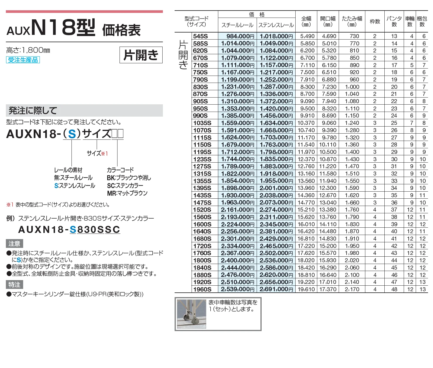 AUXN 12型/14型/16型/18型【2023年版】_価格_4