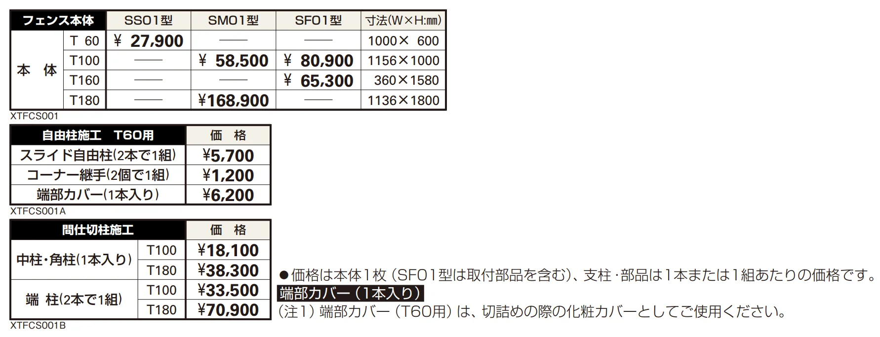 シャローネ フェンスSF01型 【2022年版】_価格_1