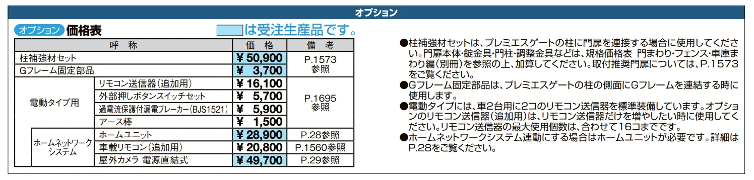 プレミエスゲート シングル YA型【2022年版】_価格_2