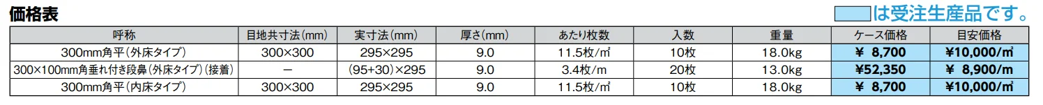 ホワイトバーチ（内床）【2023年版】_価格_1