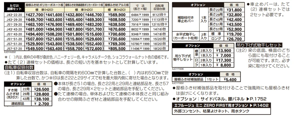 エフルージュ ミニ ZEROFIRST 600タイプ たて(2)連棟セット 【2022年版】_価格_1