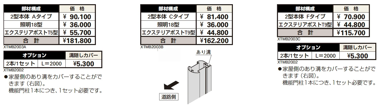 シャローネ 機能門柱2型 〈独立仕様〉 【2022年版】_価格_1