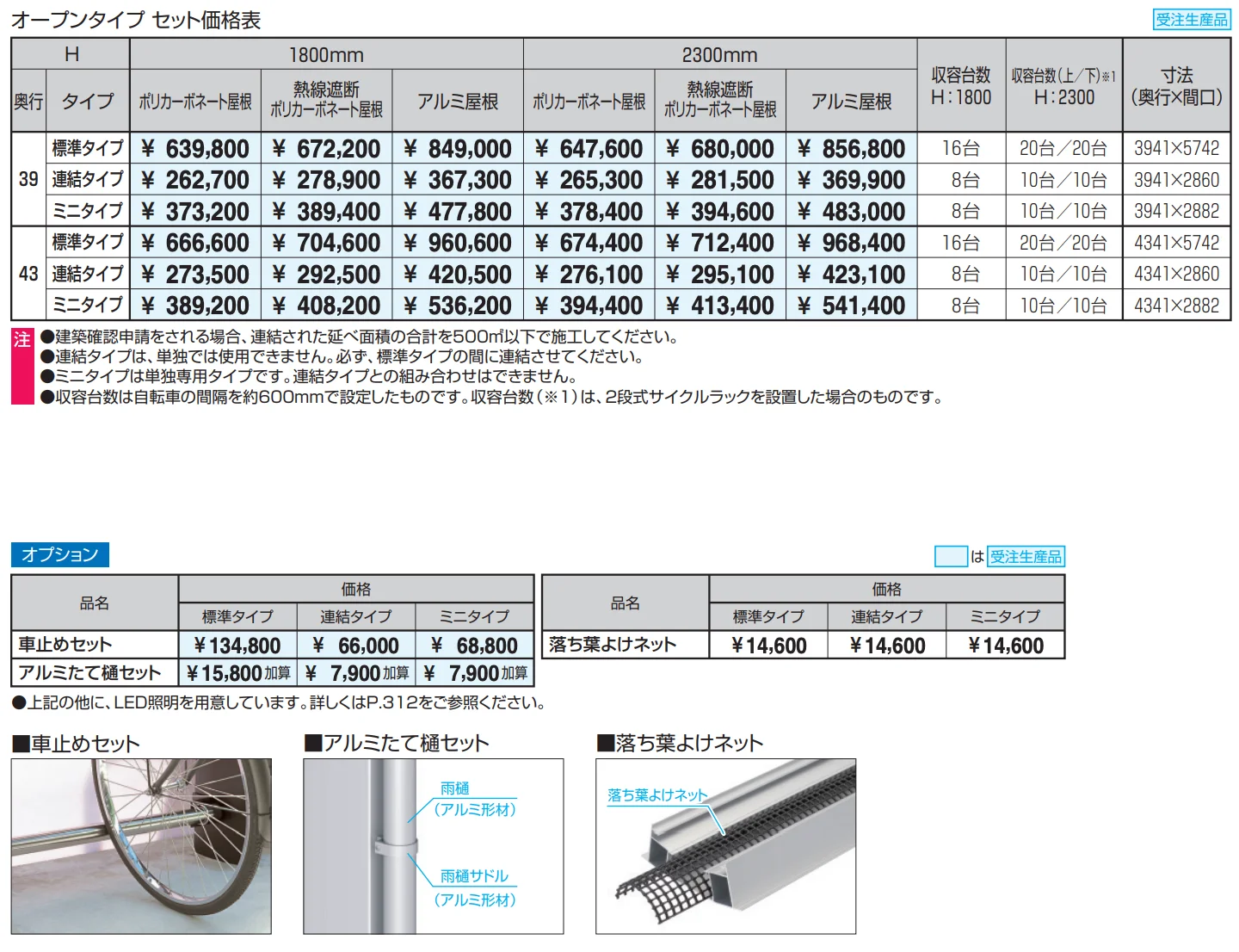 リンリンエース オープンタイプ Y合掌タイプ 600N/㎡ 【2022年版】_価格_1