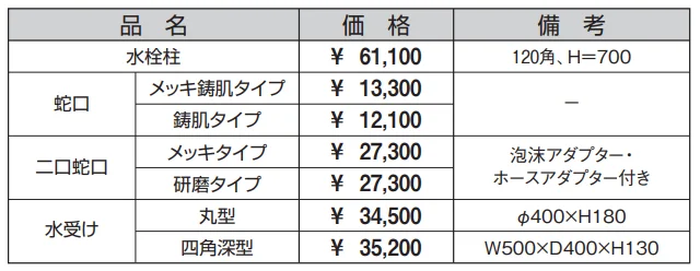 立水栓 (K3型)【2023年版】_価格_1